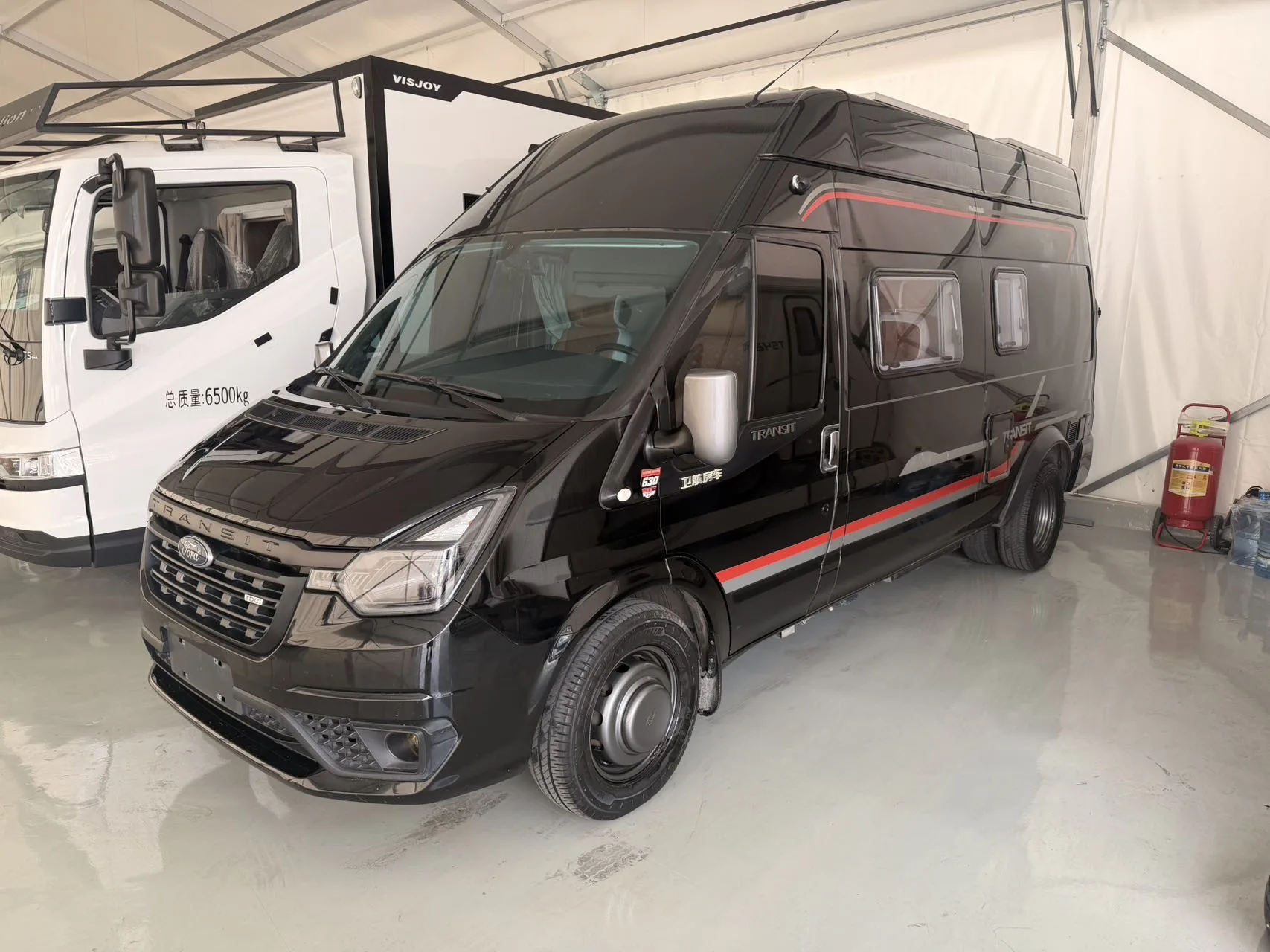 Ford 2021 New Generation Transit Pro 2.2T Sequential Transmission Luxury Edition Premium Commercial Passenger Van, 5.9-meter, Rear Twin Tires, Mechanical Foot Brake, 9-Seater, Mid-Roof, Manual Transmission